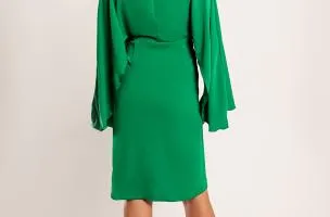 Elegante mini abito con spacco  Coccolia, verde