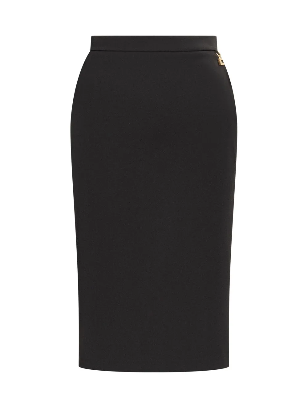 ELISABETTA FRANCHI Gonna in Crêpe Stretch con Charms 