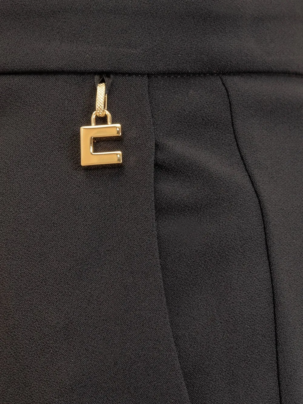 ELISABETTA FRANCHI Gonna in Crêpe Stretch con Charms 