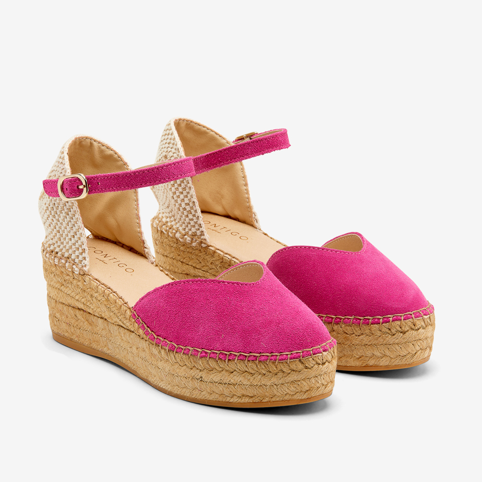 Espadrillas Fuxia con Cinturino