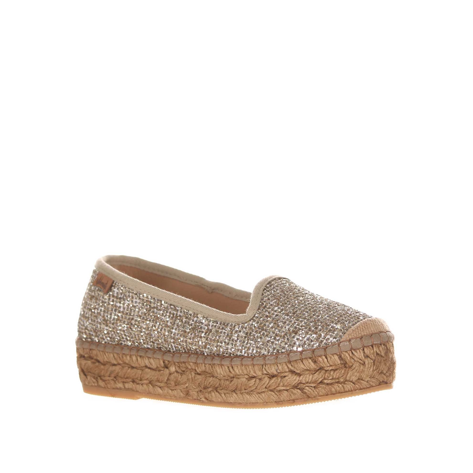Espadrillas loafer in glitter