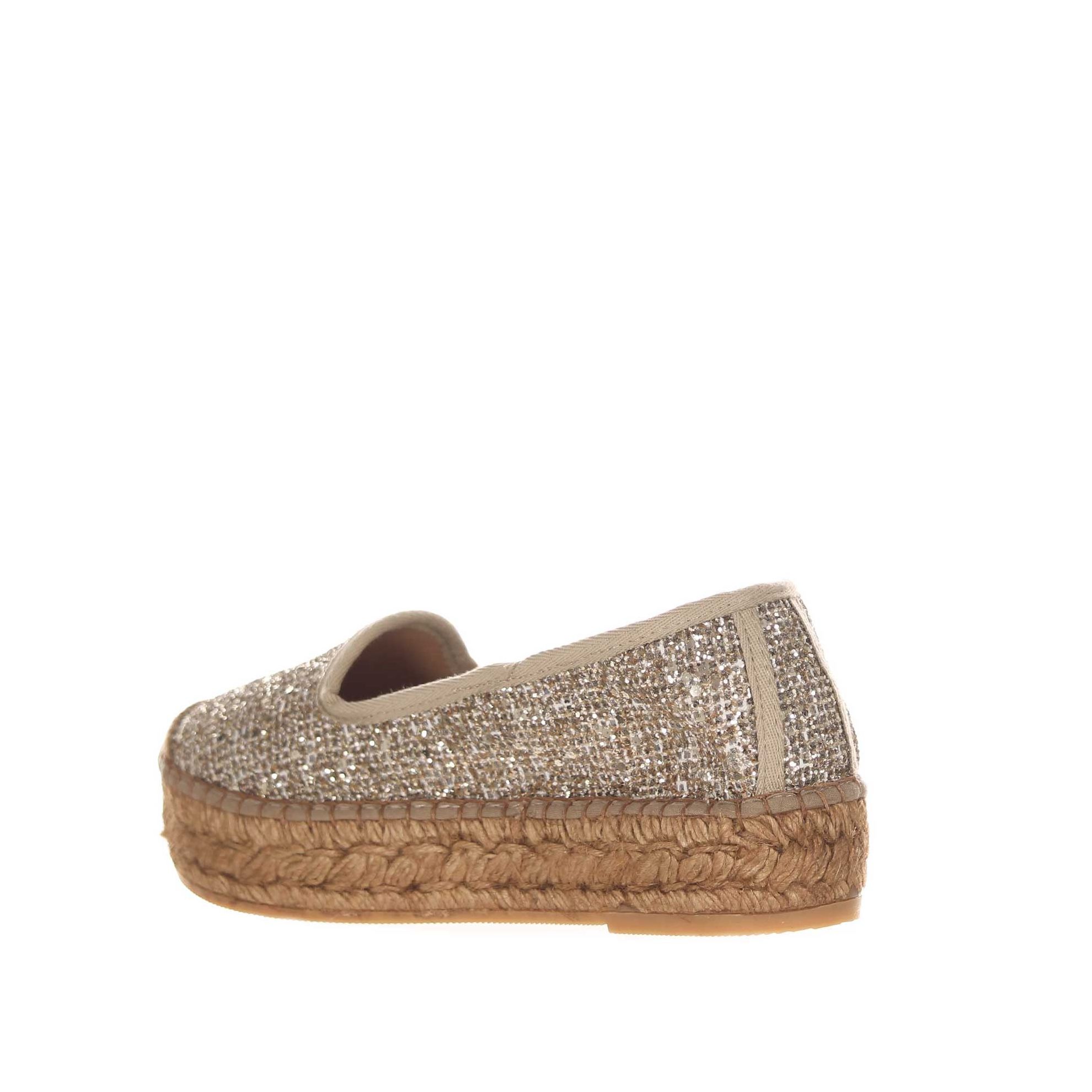 Espadrillas loafer in glitter