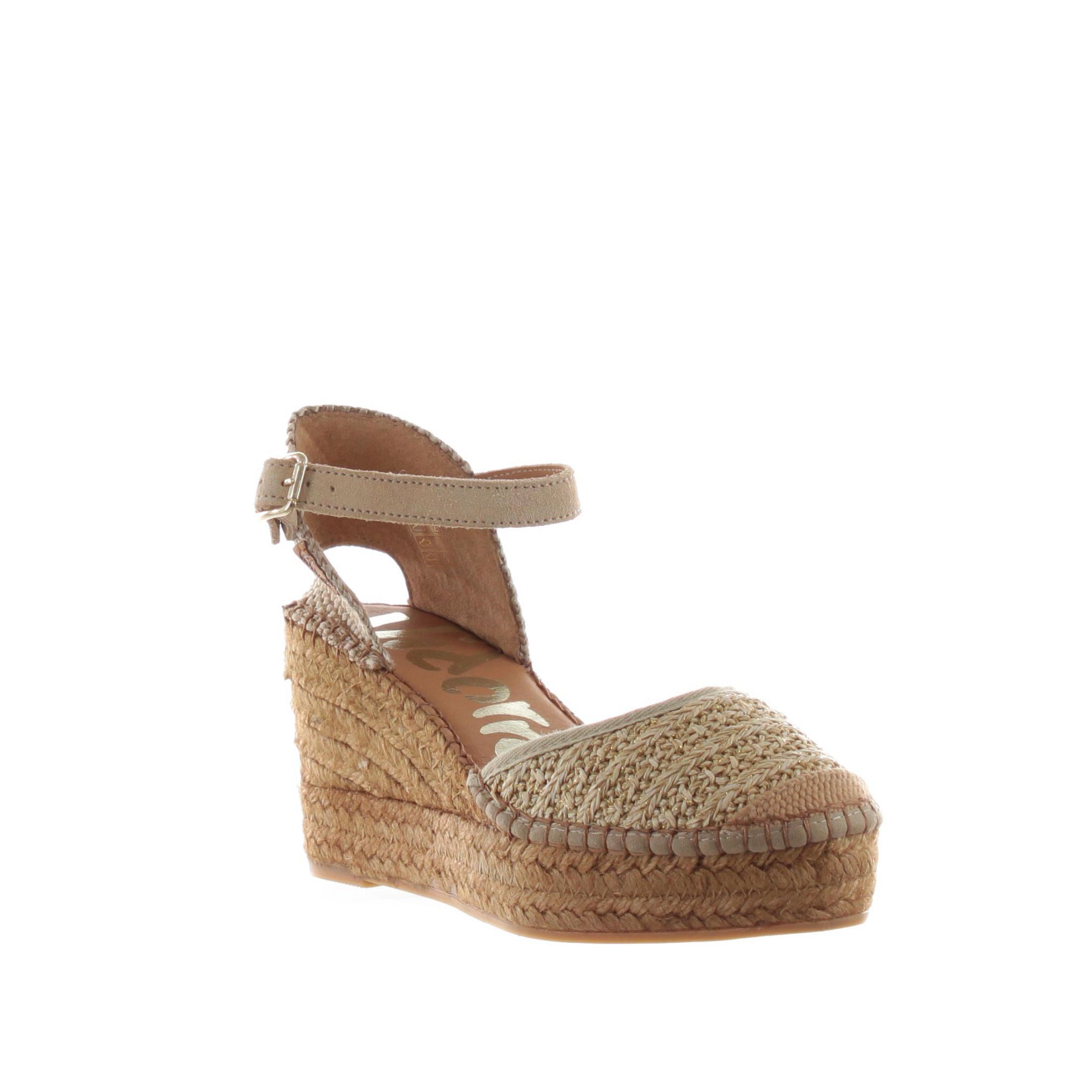 Espadrillas sandalia in raffia