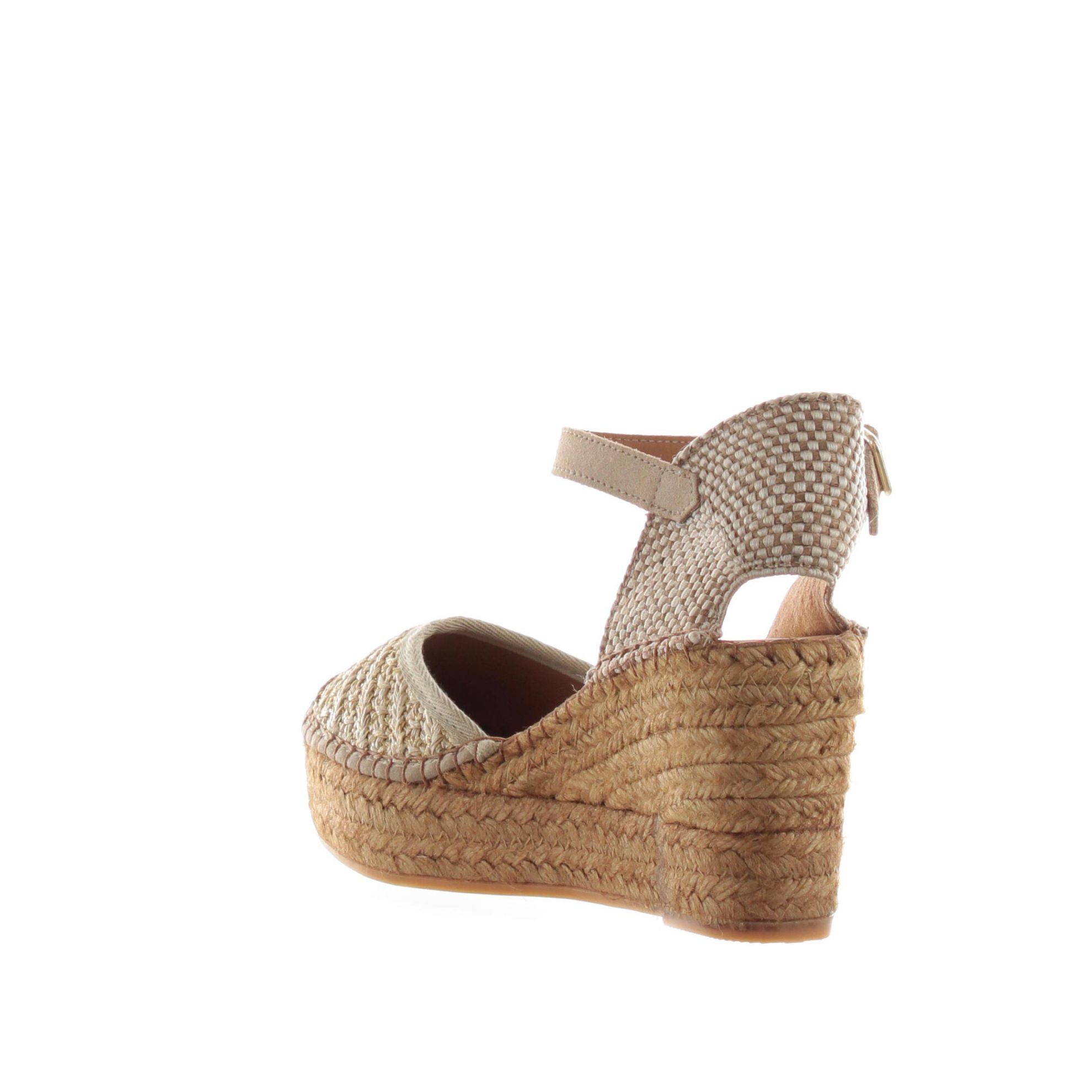 Espadrillas sandalia in raffia