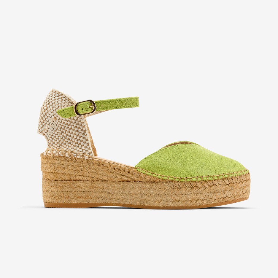 Espadrillas Verde con Cinturino