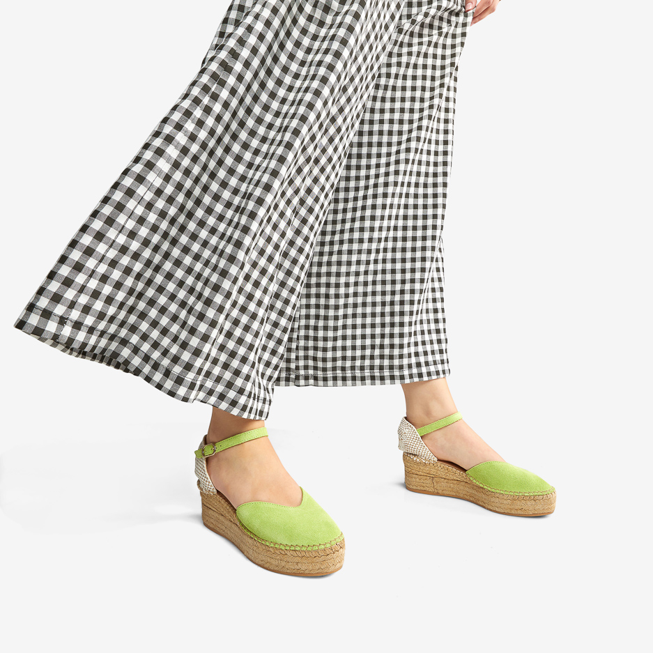 Espadrillas Verde con Cinturino