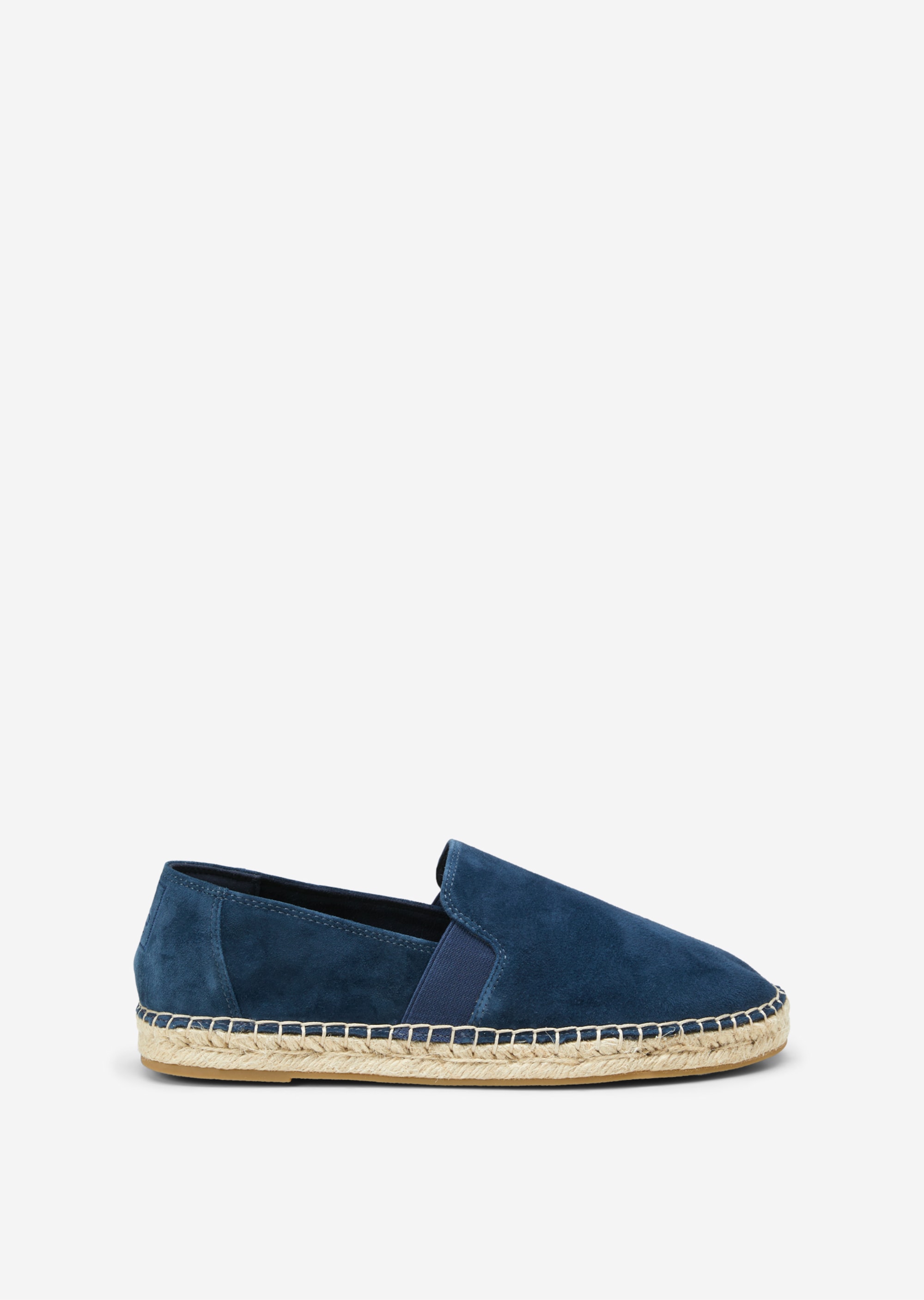 Espadrille in pregiata pelle di capra scamosciata