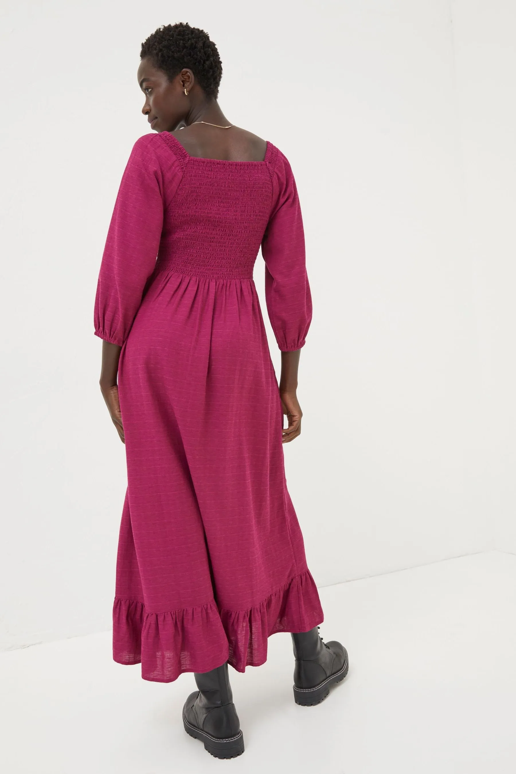 FatFace Midi vestito con lino    