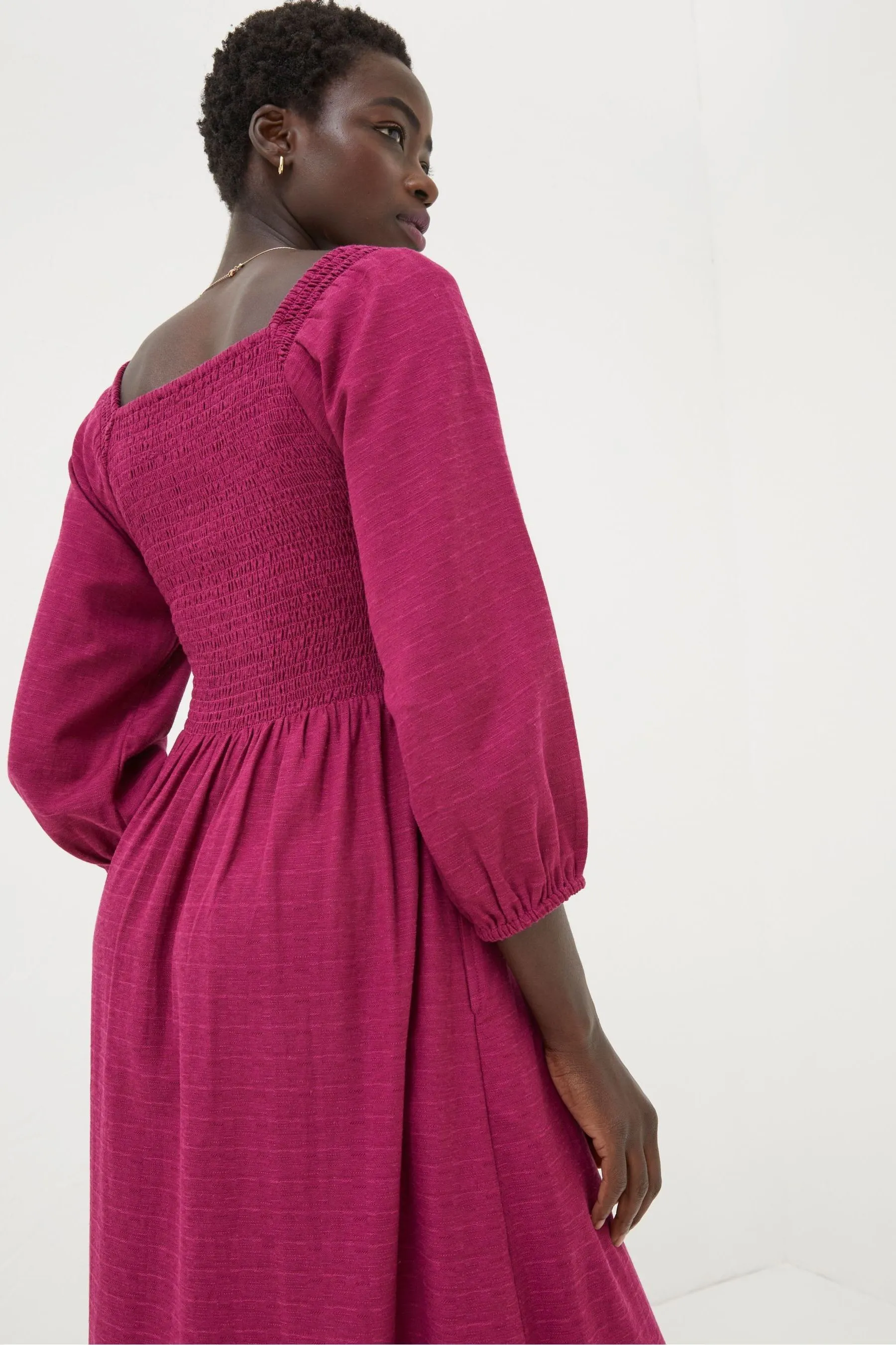 FatFace Midi vestito con lino    