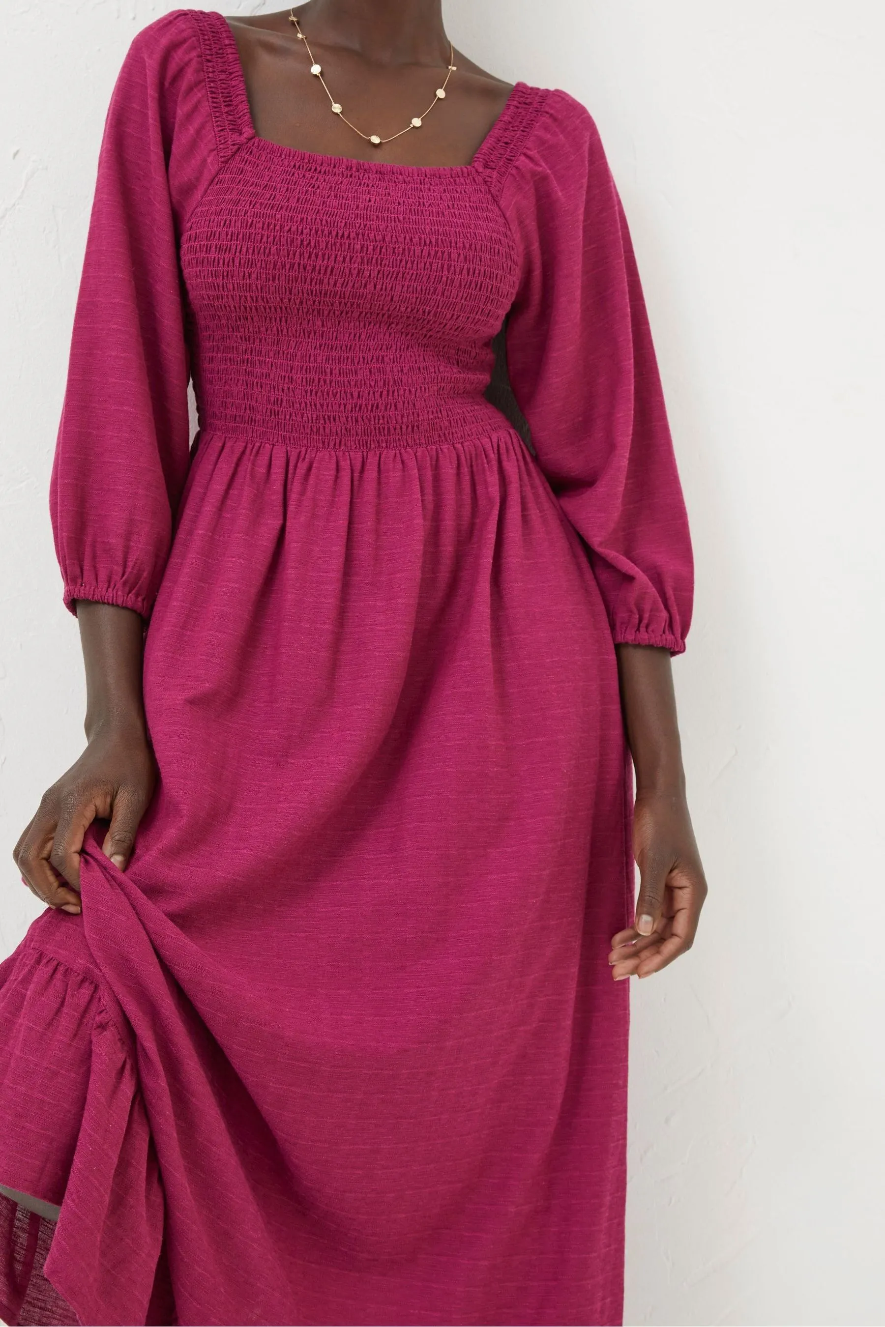 FatFace Midi vestito con lino    