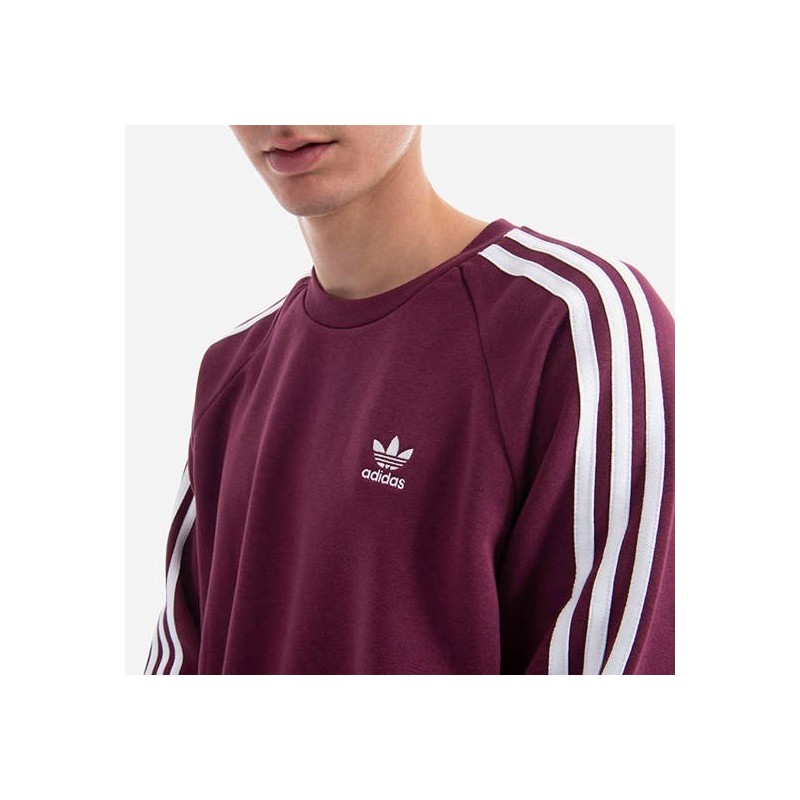 Felpa Adidas Originals Girocollo 3 Stripes Uomo