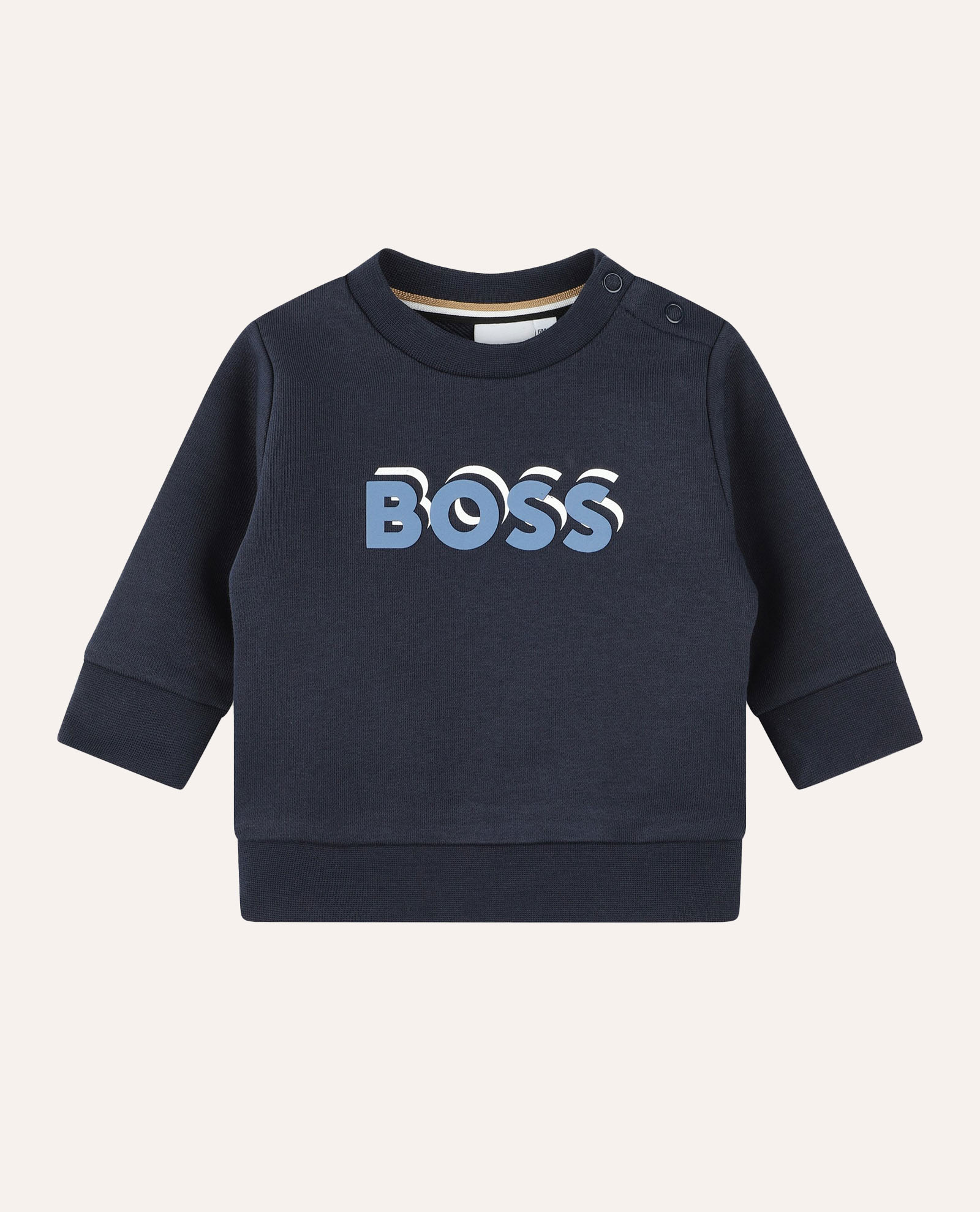Felpa Boss per bambini in misto cotone con logo