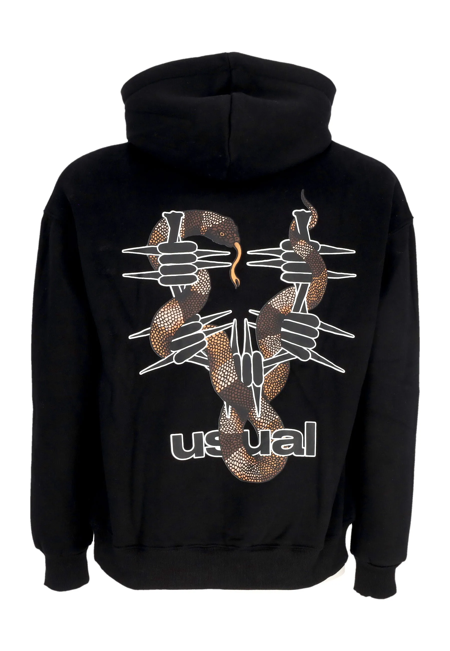 Felpa Cappuccio Uomo Poison Hoodie Black
