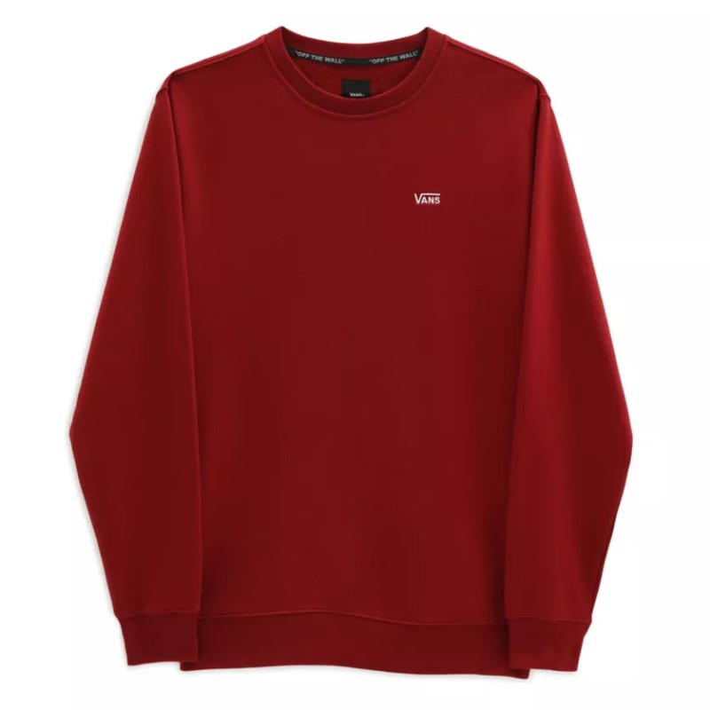 Felpa Girocollo Basic Bordeaux Uomo