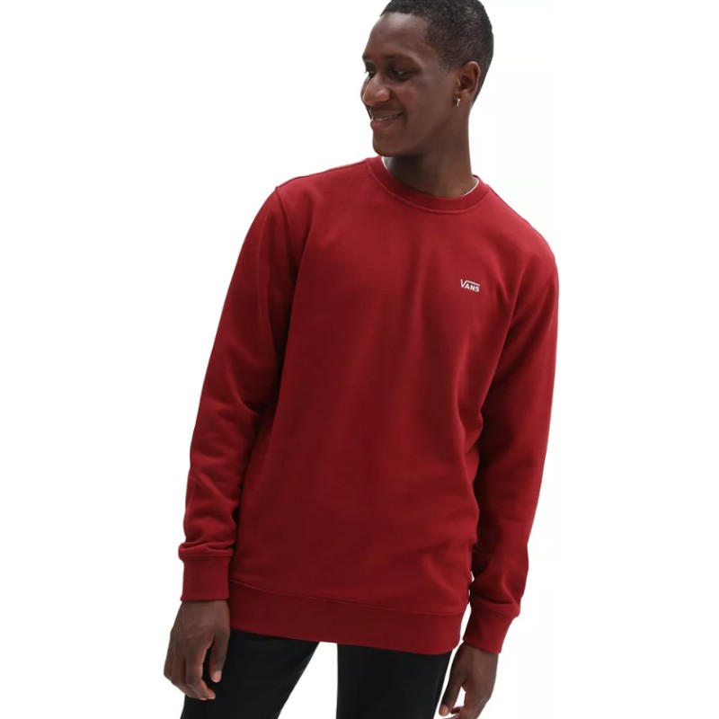 Felpa Girocollo Basic Bordeaux Uomo