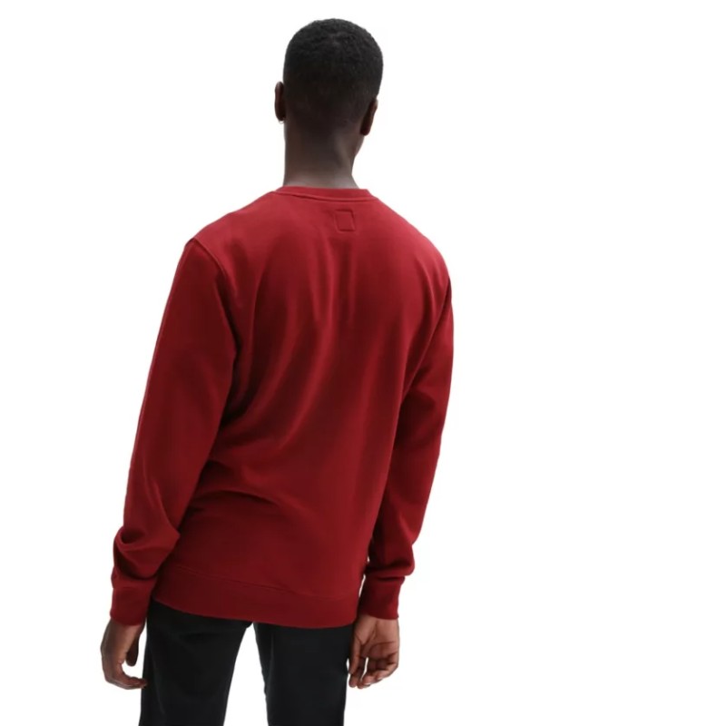 Felpa Girocollo Basic Bordeaux Uomo