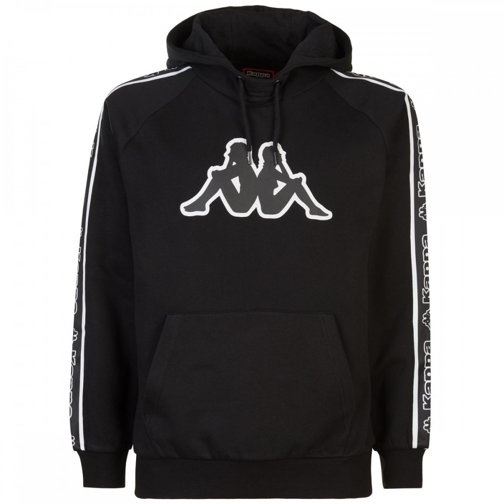FELPA KAPPA LOGO TAPE APET NERO