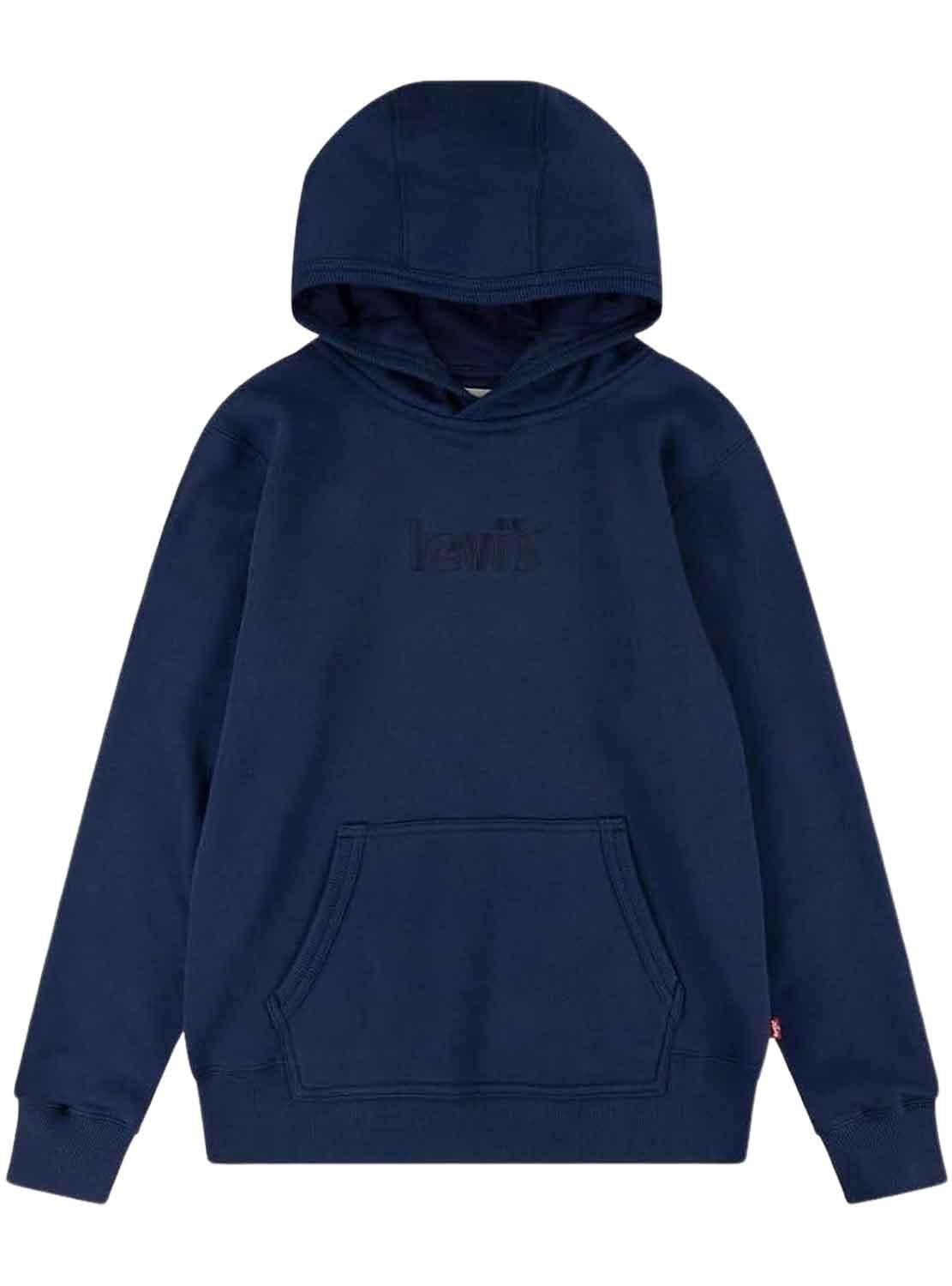Felpa Levis Logo Navale Blu Navy per Bambino