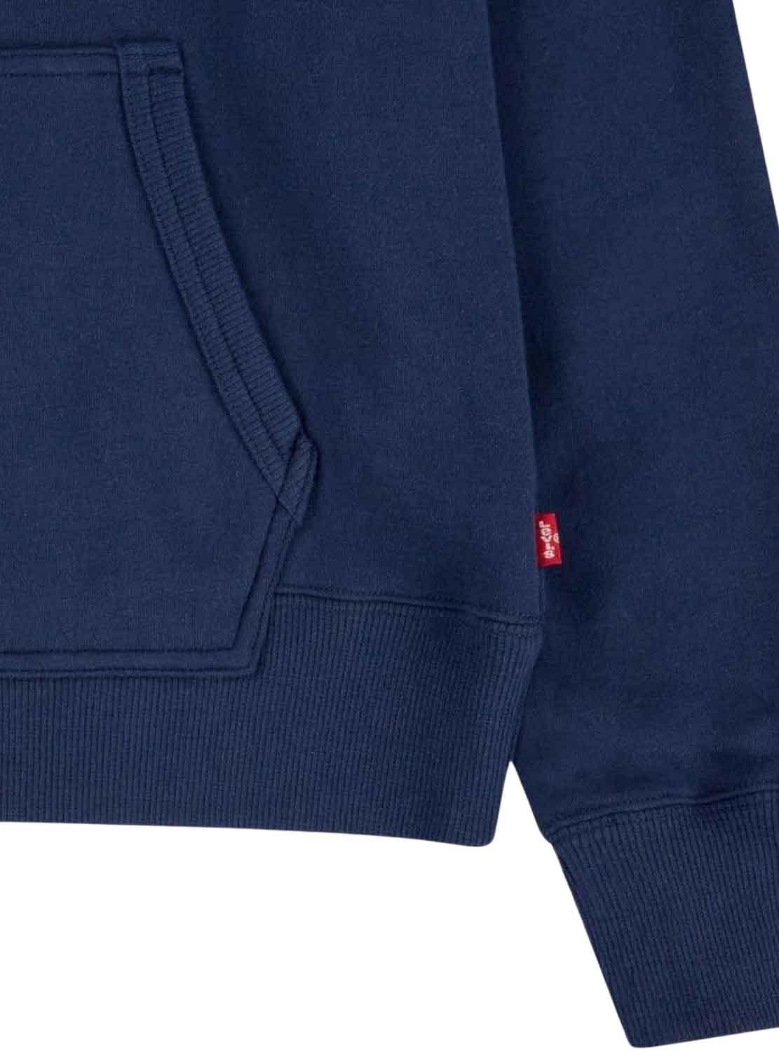 Felpa Levis Logo Navale Blu Navy per Bambino