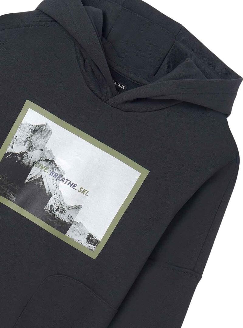 Felpa Mayoral Photo Print Grigio per Bambino