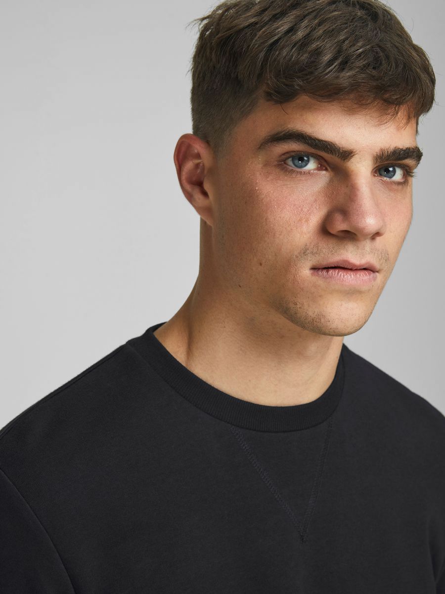 FELPA Uomo JACK&JONES 12181903 CREW NECK BLACK