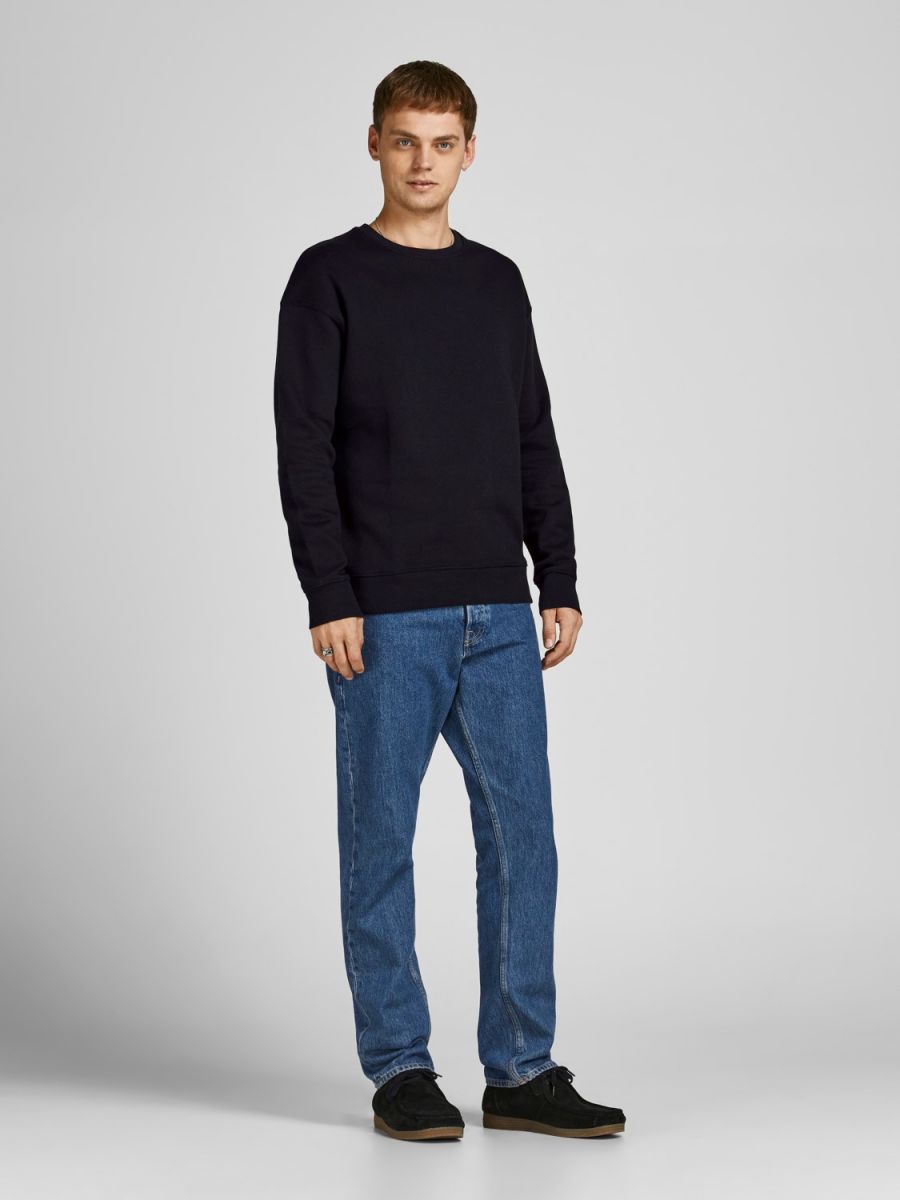 FELPA Uomo JACK&JONES 12208182 CREW NECK BLACK