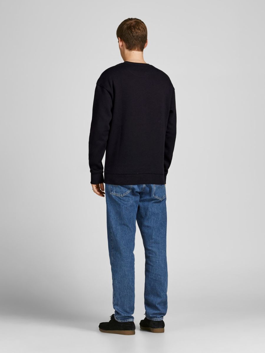 FELPA Uomo JACK&JONES 12208182 CREW NECK BLACK