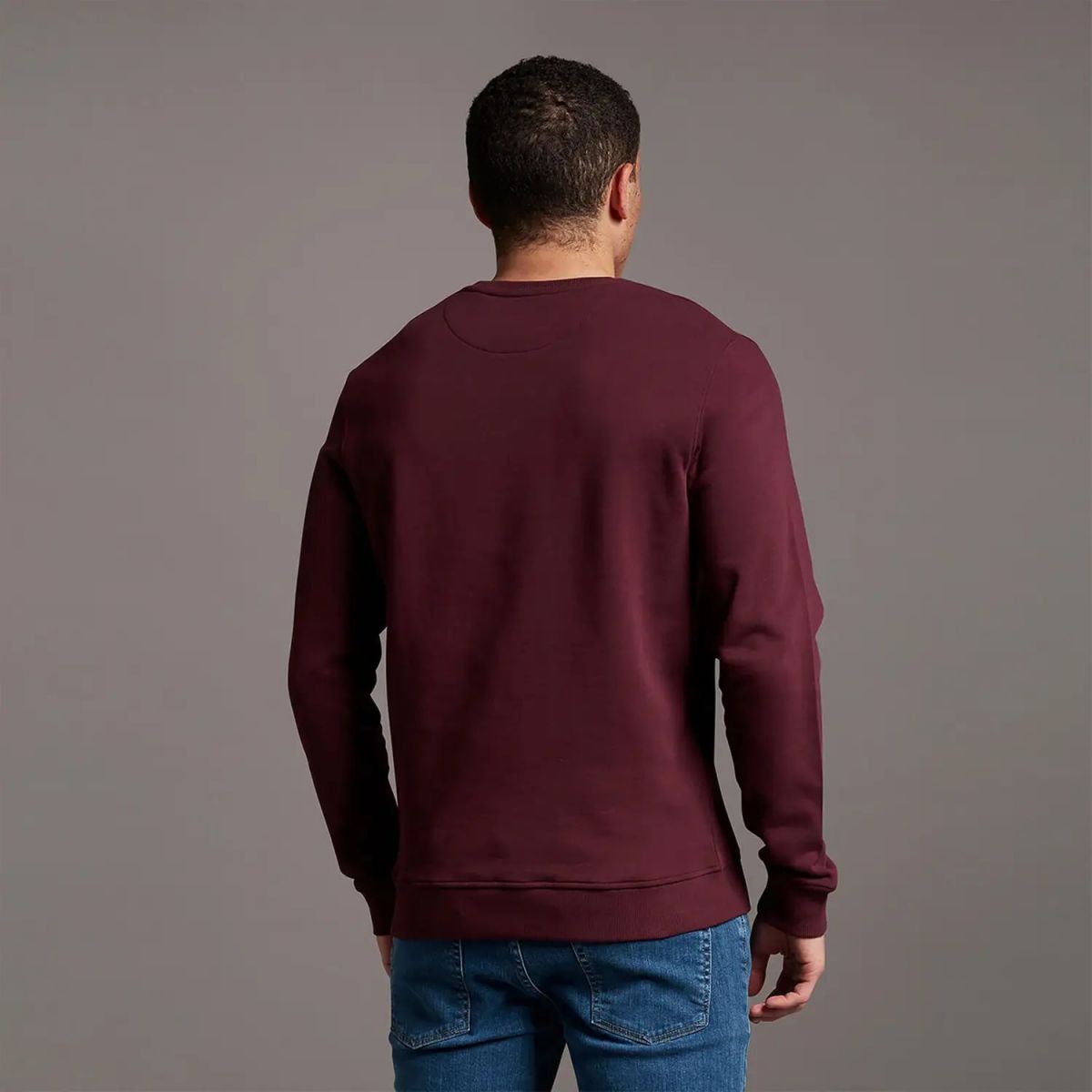 FELPA Uomo LYLE & SCOTT 1874 ML424VOG CREW NECK W562 BURGUNDY