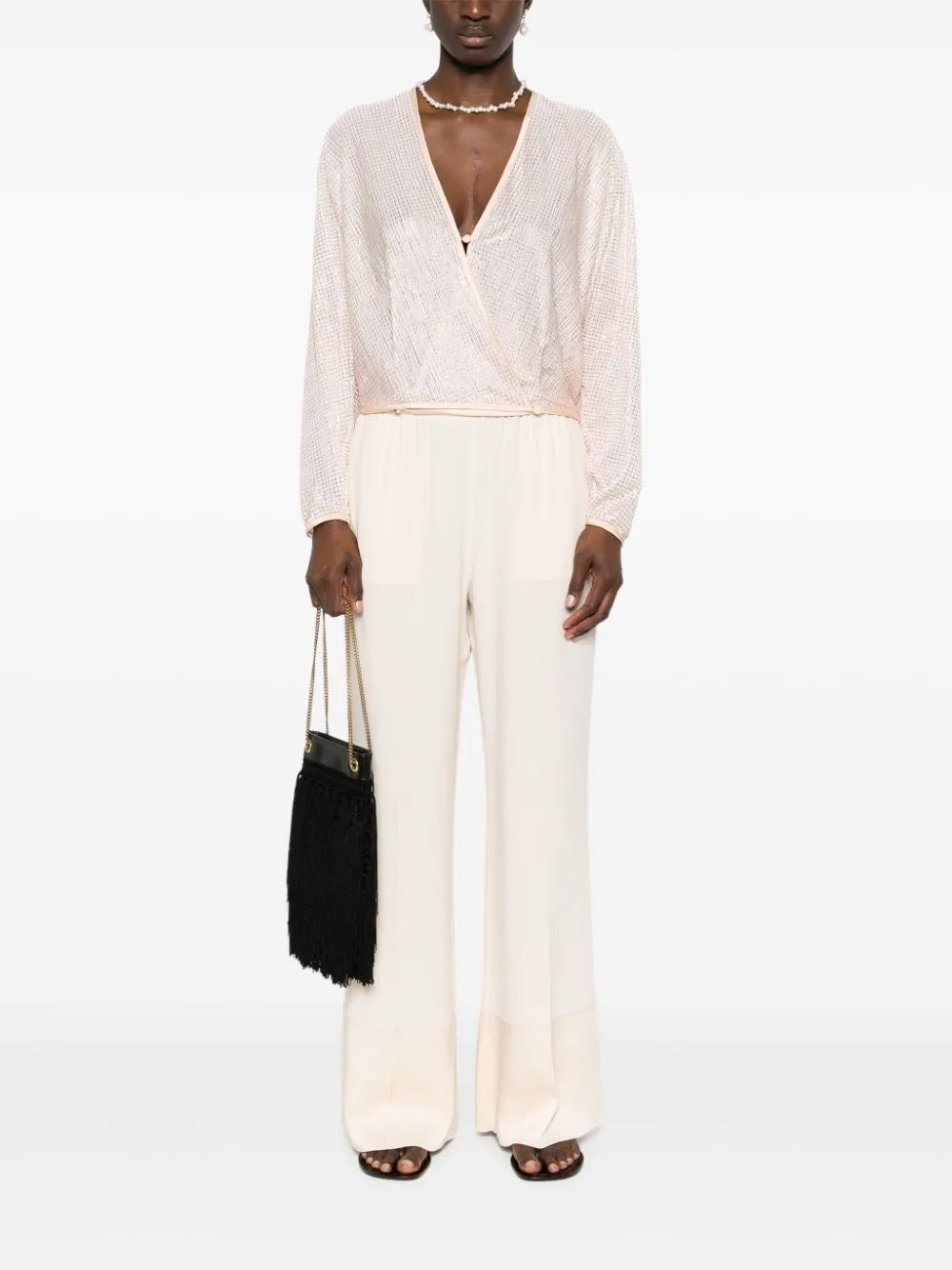   Forte_forte  Pantaloni in envers satin  