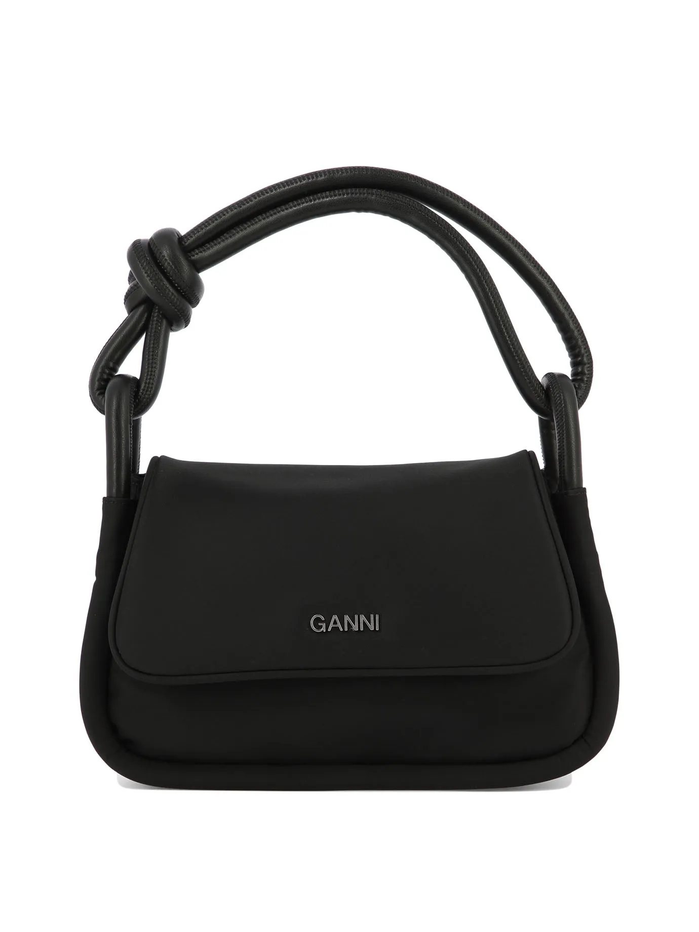 Ganni Knot Flap Over Borsa a tracolla
