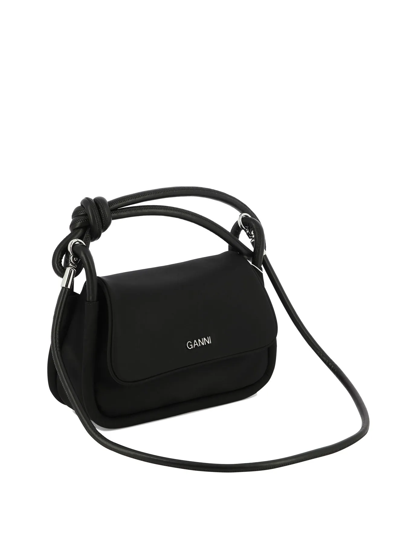Ganni Knot Flap Over Borsa a tracolla