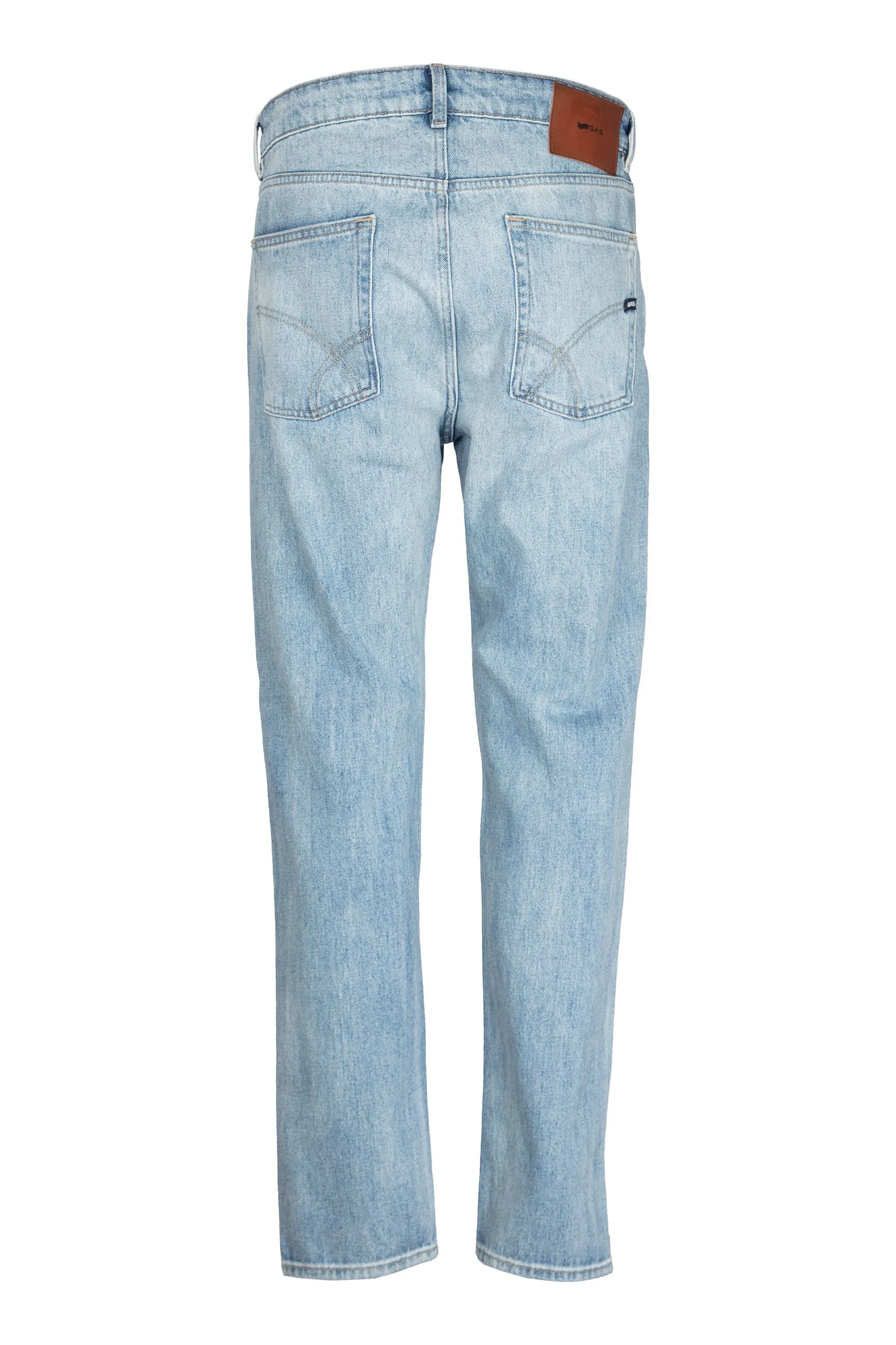 Gas Jeans da Uomo Carrots Crop Stone    