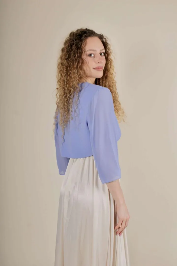 Giacca Crop – Azzurro