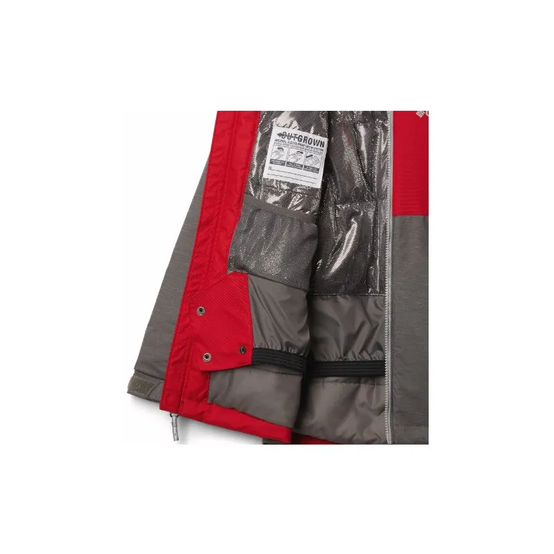 Giacca da sci impermeabile per bambini Columbia Alpine Action II (City Grey Heather / Mtn Red)