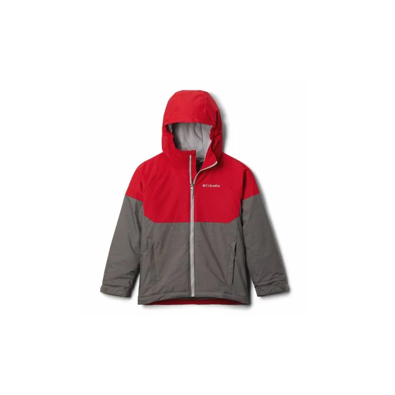 Giacca da sci impermeabile per bambini Columbia Alpine Action II (City Grey Heather / Mtn Red)