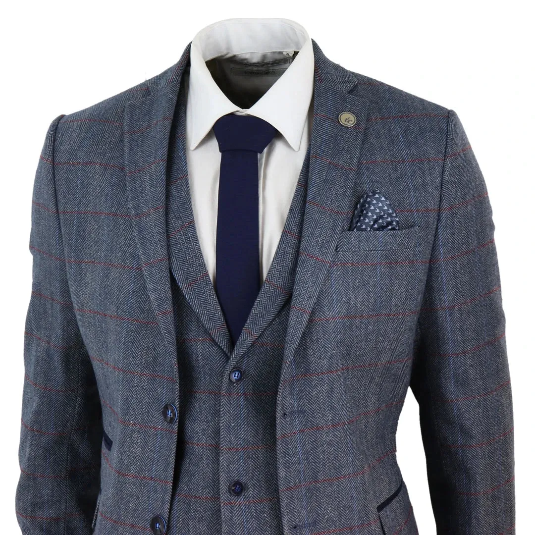 Giacca Pantalone e Gilet Blu da Uomo Venduti Separatamente o come Completo