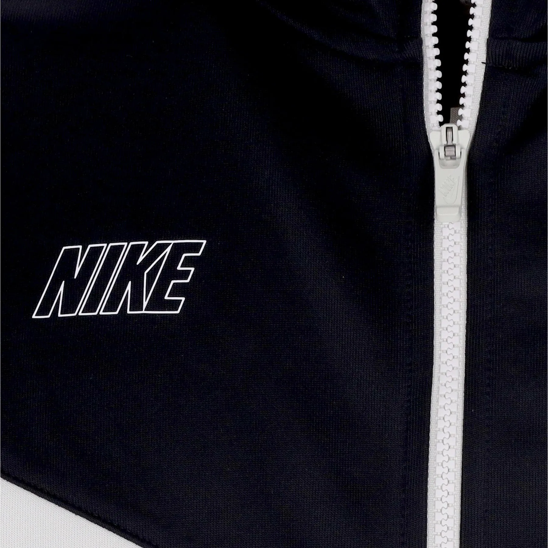 Giacca Tuta Cappuccio Uomo Sportswear Repeat Sw Pk Full-zip Hoodie Light Bone/black/white