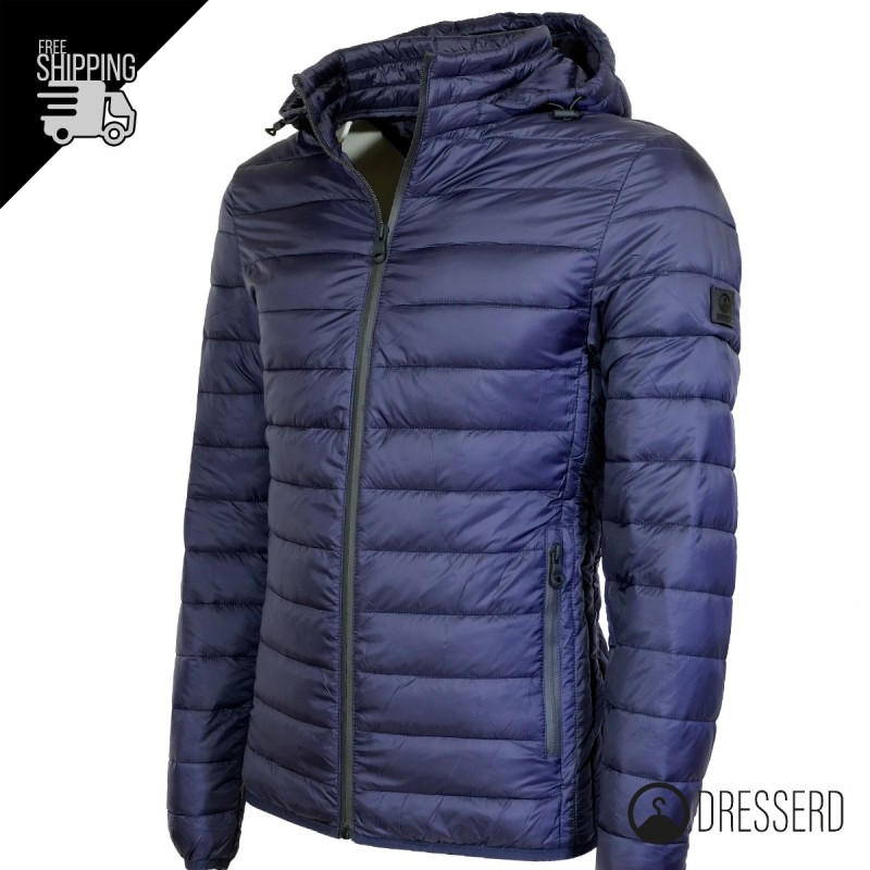 Giubbotto Piumino Uomo Con Cappuccio 100 Grammi Bomber Dresserd
