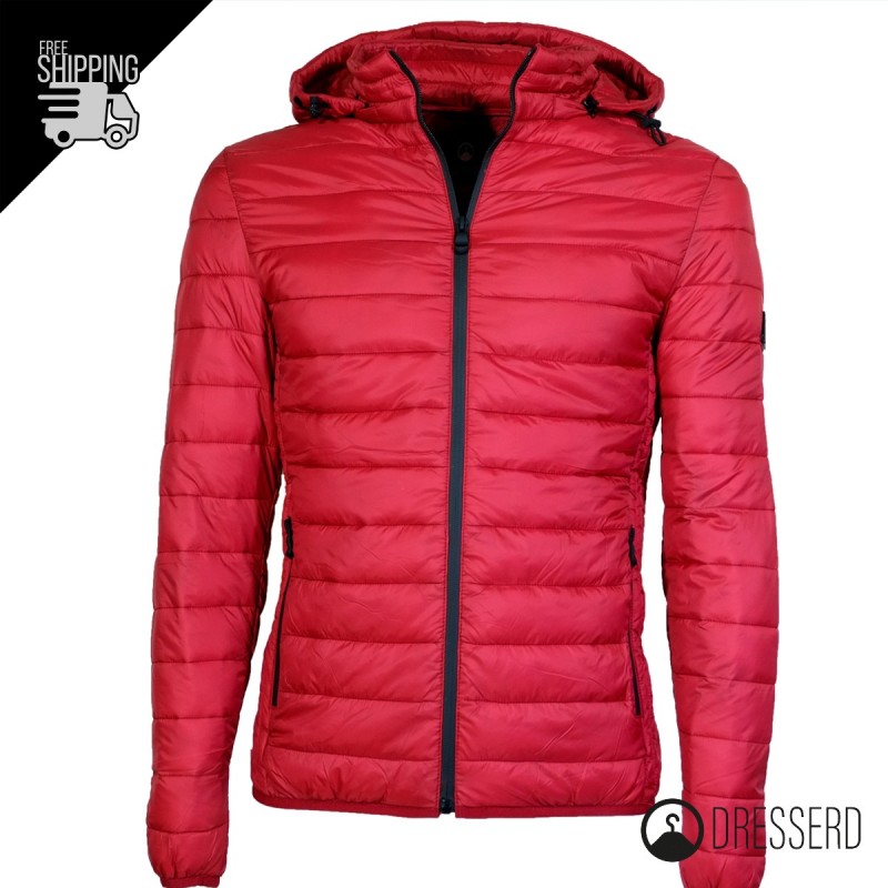 Giubbotto Piumino Uomo Con Cappuccio 100 Grammi Bomber Dresserd