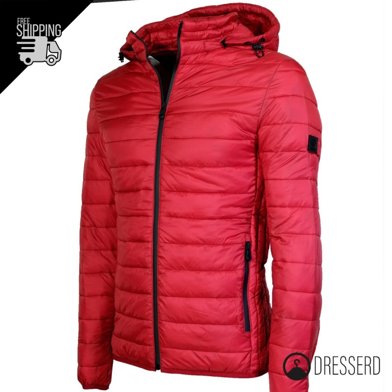 Giubbotto Piumino Uomo Con Cappuccio 100 Grammi Bomber Dresserd