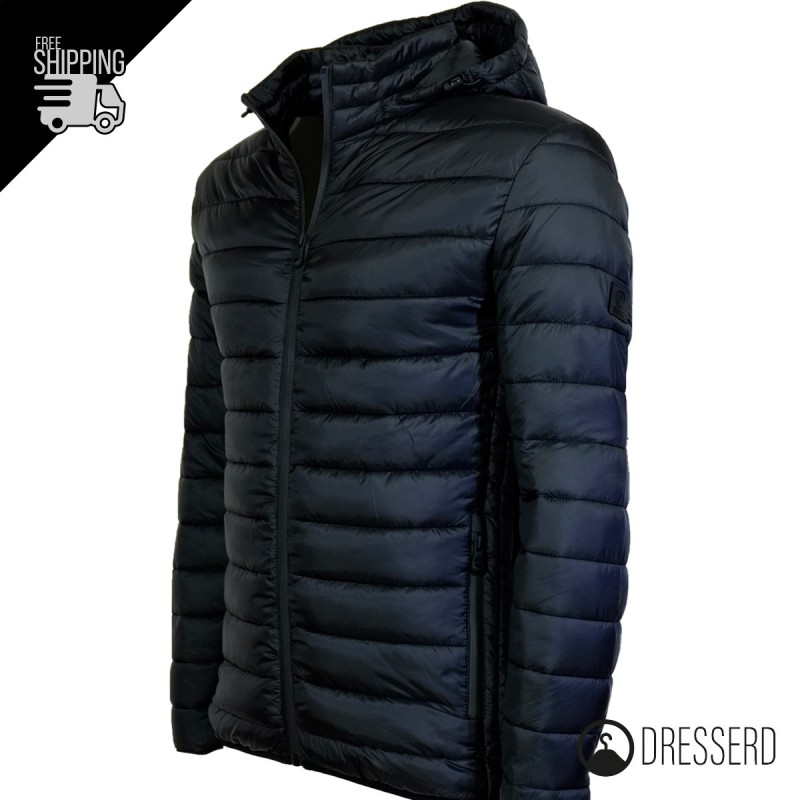 Giubbotto Piumino Uomo Con Cappuccio 100 Grammi Bomber Dresserd