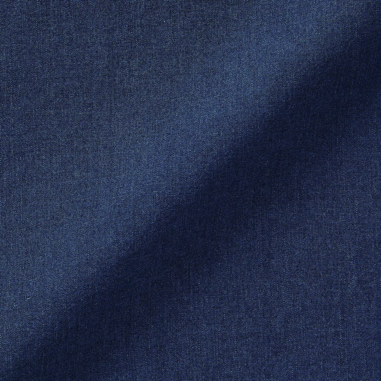 Gonna Arricciata in Voile di Cotone Indigo da Donna
