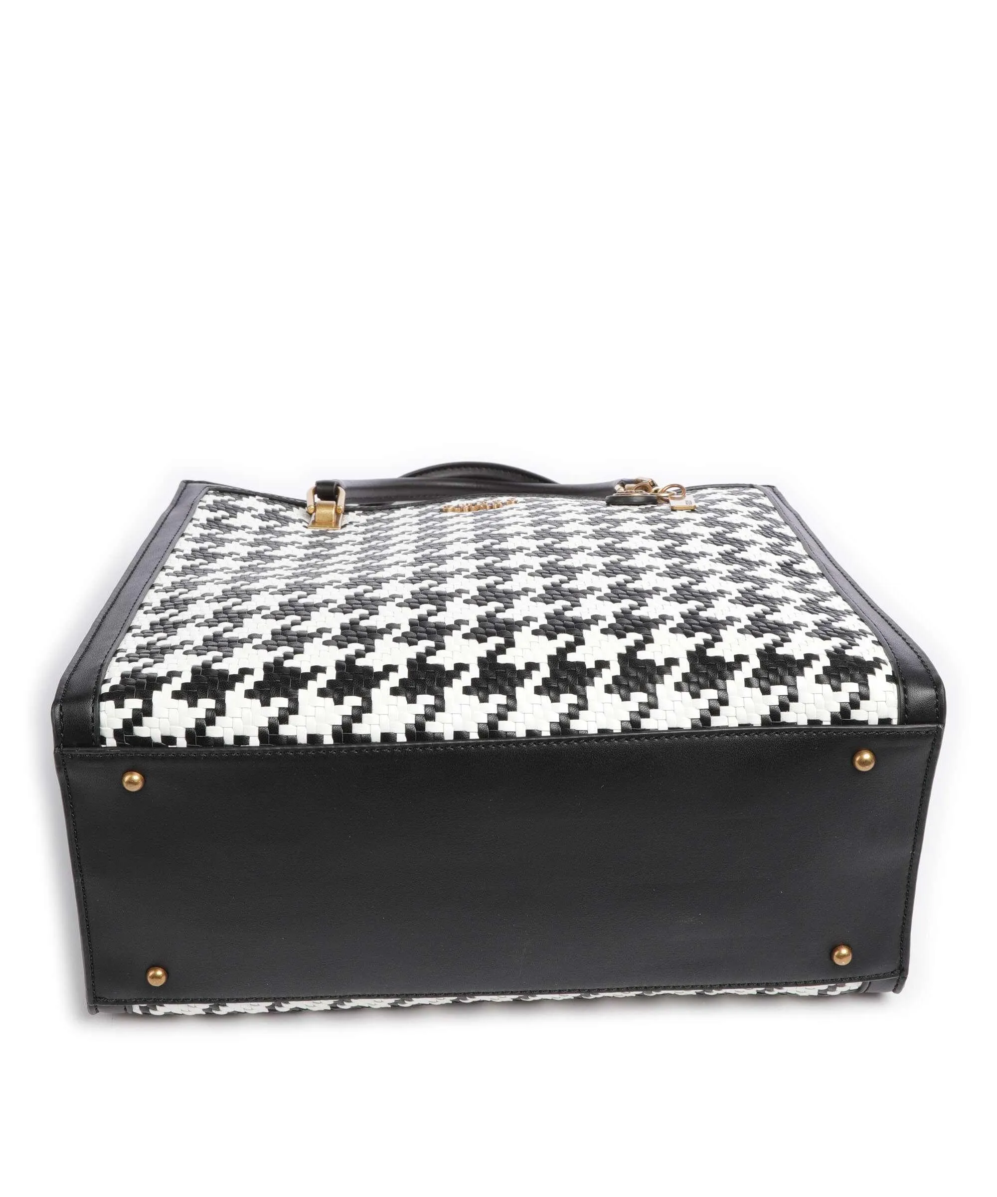  Guess Abey Borsa a mano pelle sintetica nero/bianco  