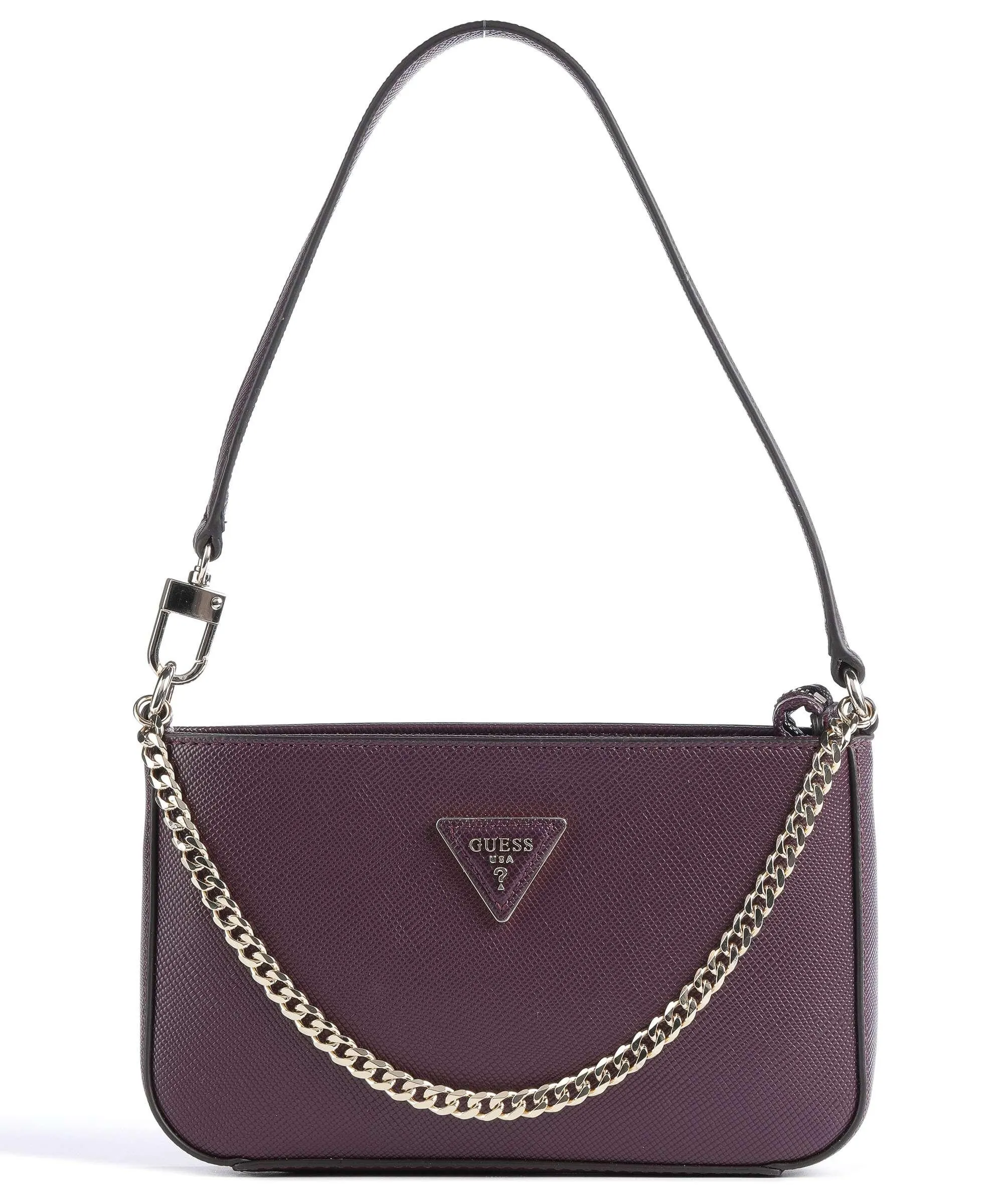  Guess Brynlee Borsa a spalla pelle sintetica melanzana  