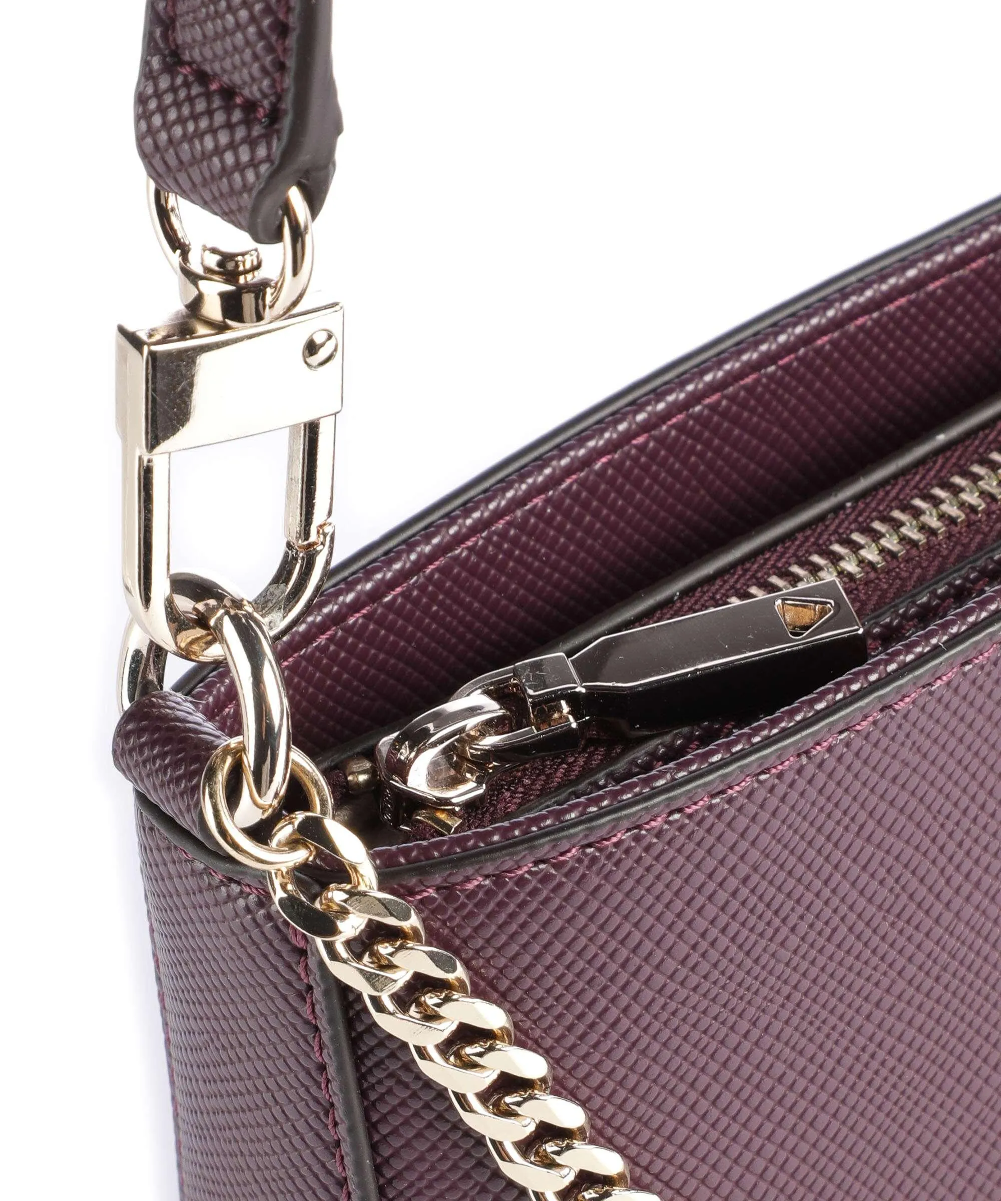  Guess Brynlee Borsa a spalla pelle sintetica melanzana  