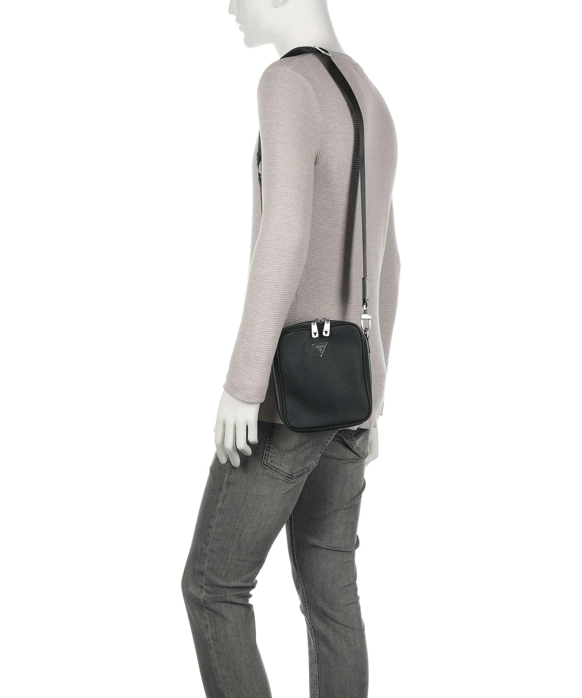  Guess Certosa Eco Borsa a tracolla pelle sintetica nero  