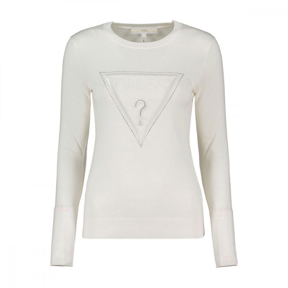 GUESS MAGLIONE LOGO STRASS ELOISE DONNA