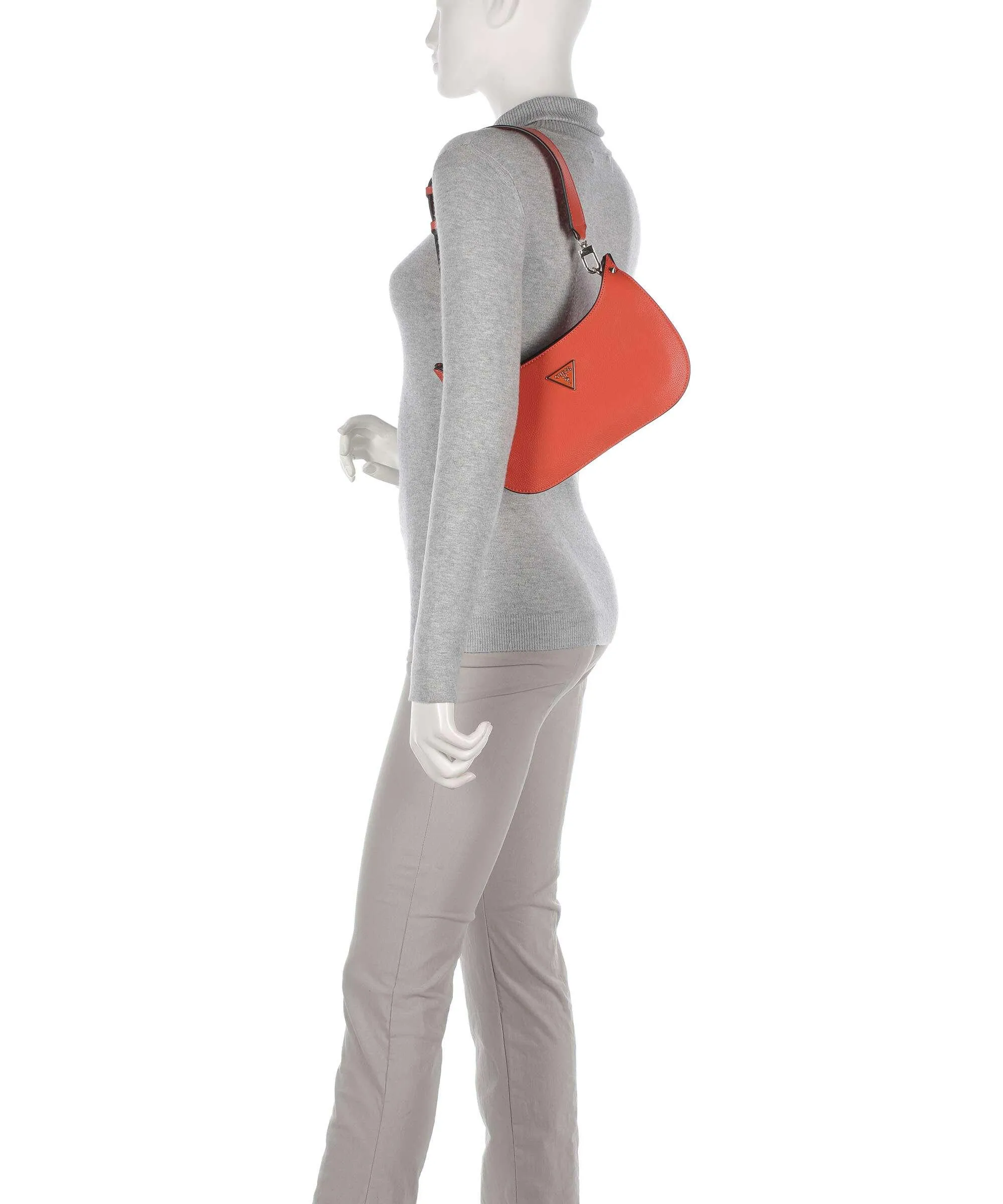  Guess Meridian Borsa a spalla pelle sintetica arancio  