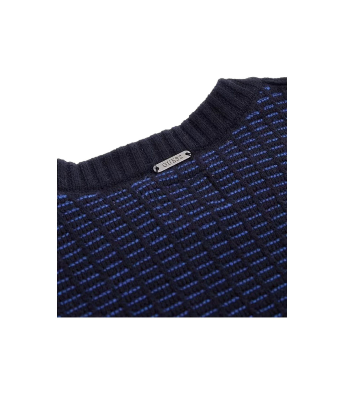 Guess Uomo Maglione A Girocollo  2 Tone Waffle Brendon