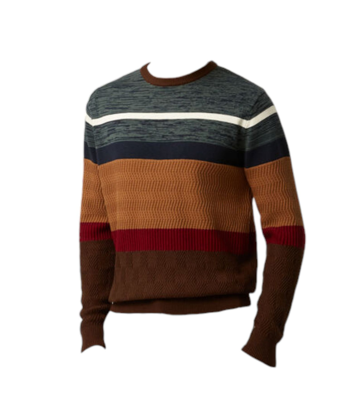 Harmont & Blaine Uomo Maglione A Girocollo Con Bande Orizzontali